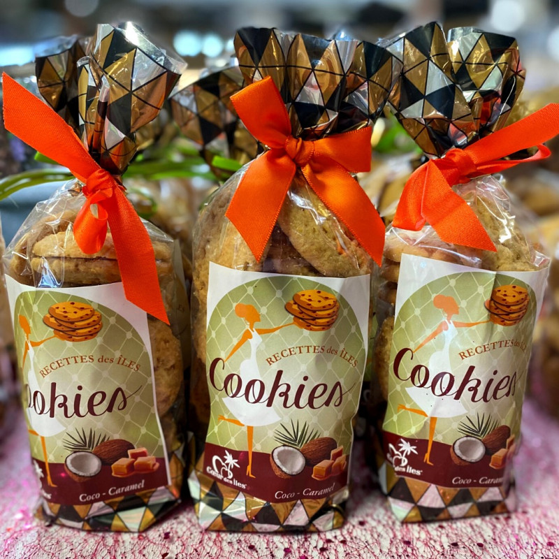 Coco Caramel Cookies 130g bag, Cœur des Îles